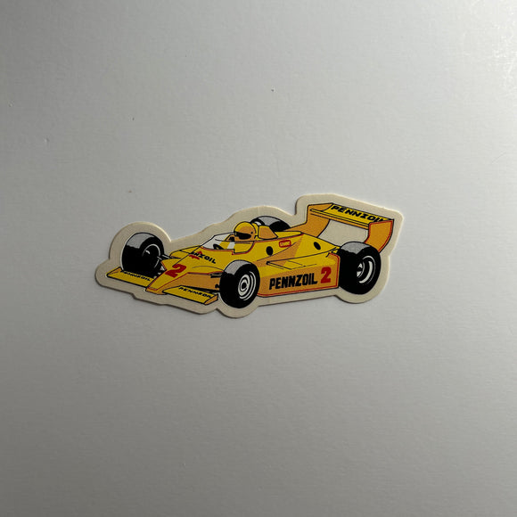 Original Pennzoil 2 Car Decal