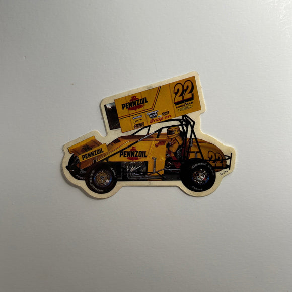 Original Pennzoil 22 Car Decal