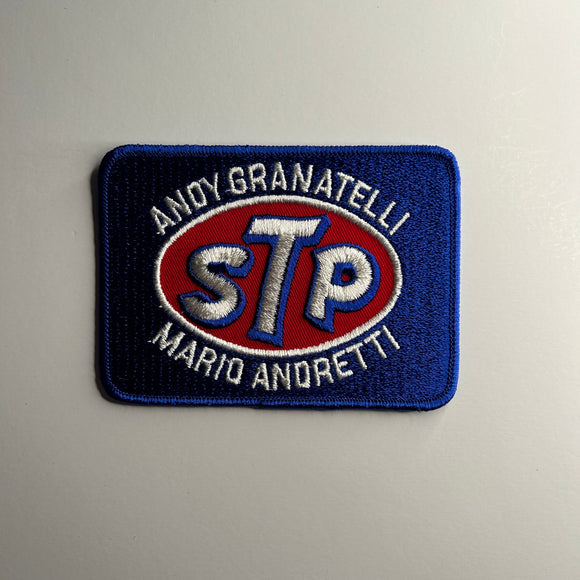 Original STP Andy Granatelli Mario Andretti Patch Rectangle