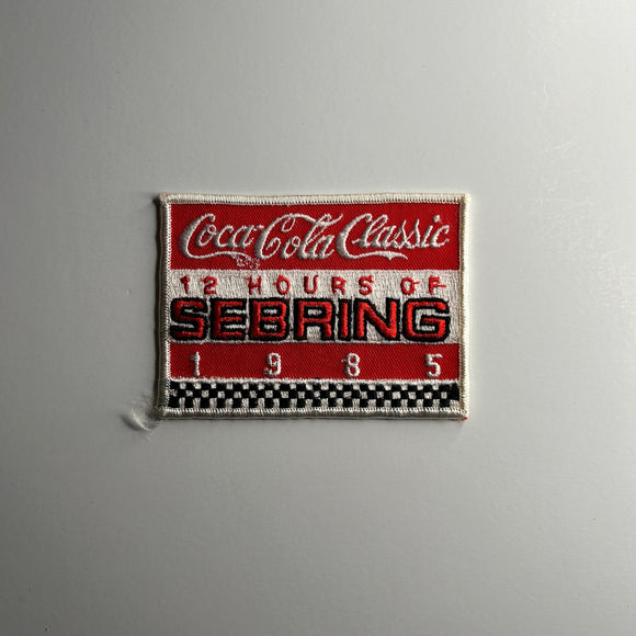 Original 1985 CocaCola Classic 12 Hours of Sebring Patch