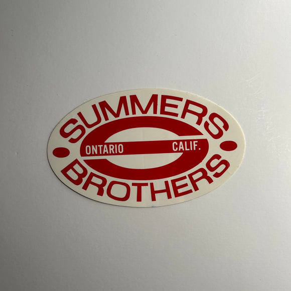 Original Summers Brothers Decal