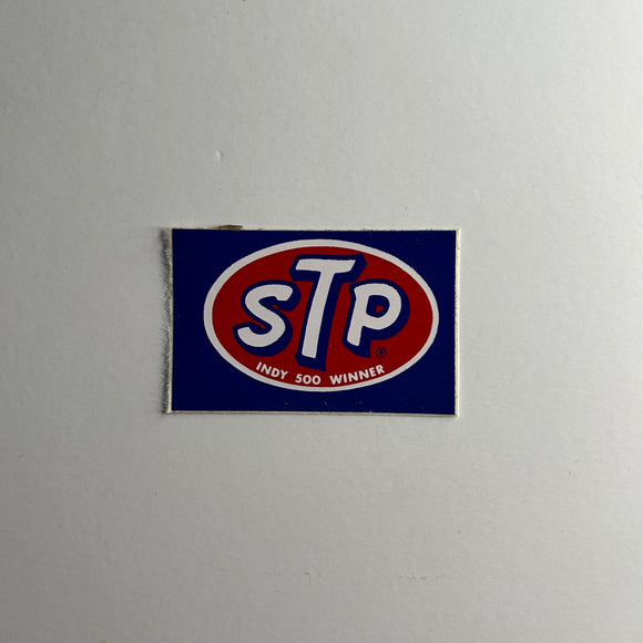 Original STP Indy 500 Winner Decal Rectangle