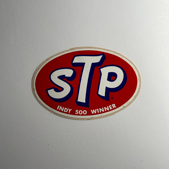 Original STP Indy 500 Winner Decal Oval