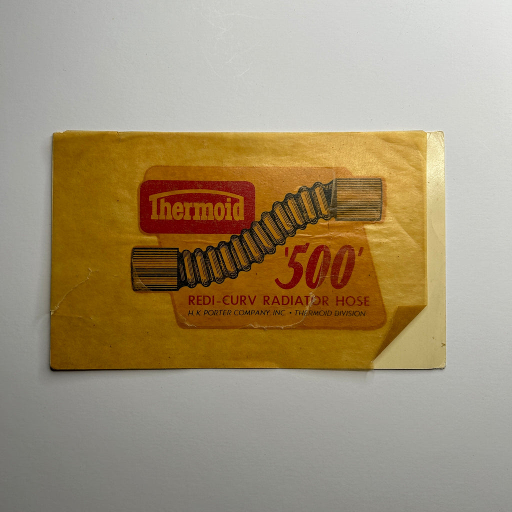 Original Thermoid '500' Redi-Curve Radiator Hose Decal