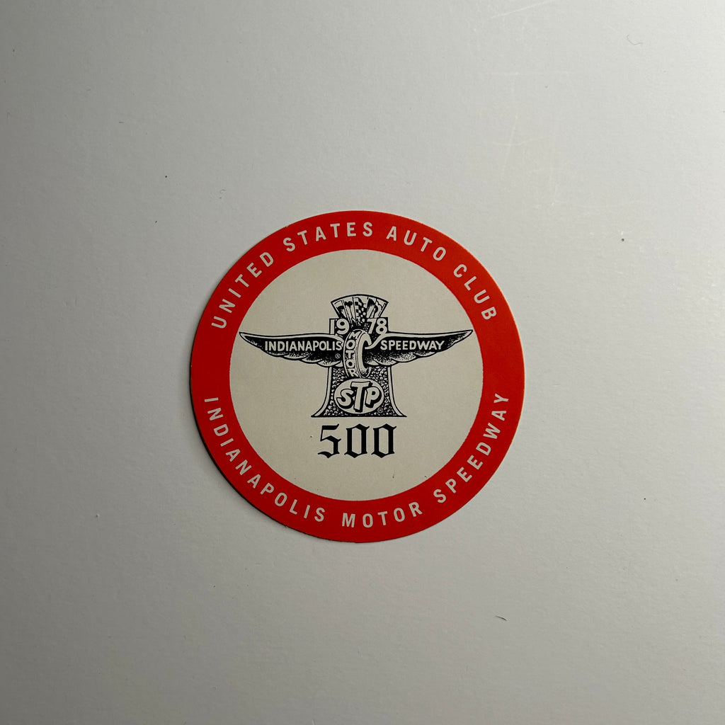 Original USAC United States Auto Club 1978 Indy 500 Circle Decal