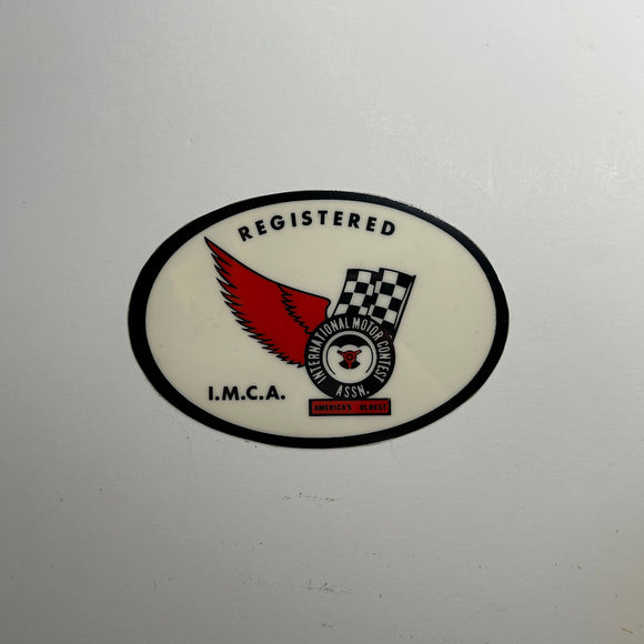 Original Registered International Moto Contest Association Decal