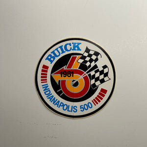 Original 1981 Indy 500 Buick Pace Car Decal