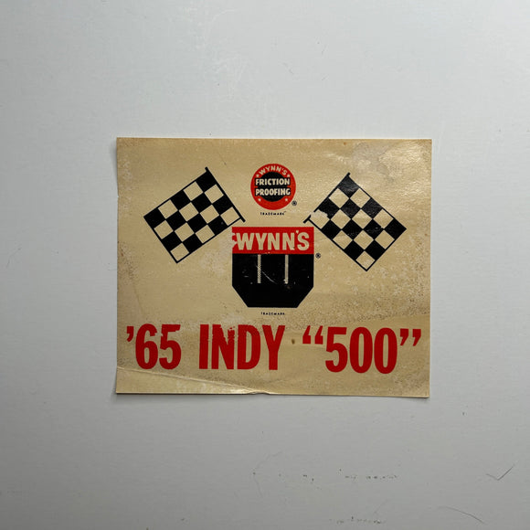 Original Wynn's 1965 Indy 500 Print