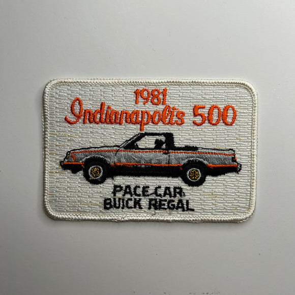 Original 1981 Indianapolis 500 Buick Regal Pace Car Patch