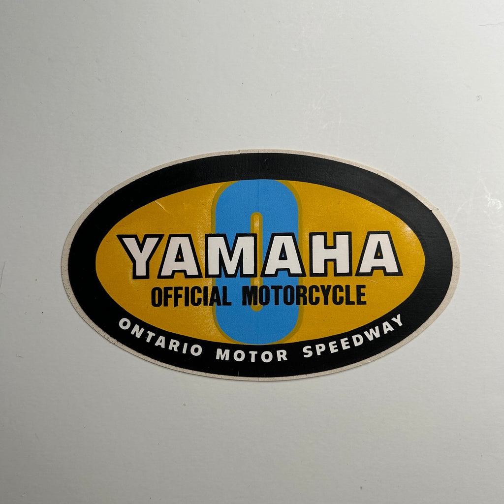 Original Yamaha Official Motorcycle Ontario Motor Speedway Decal