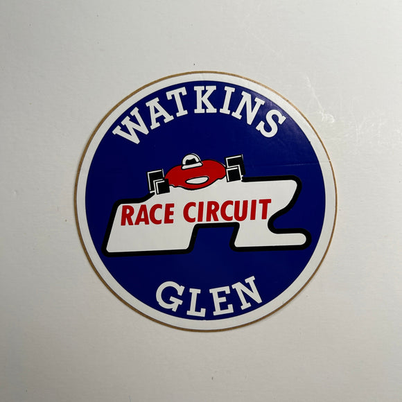 Original Watkins Glen Race Circuit Decal