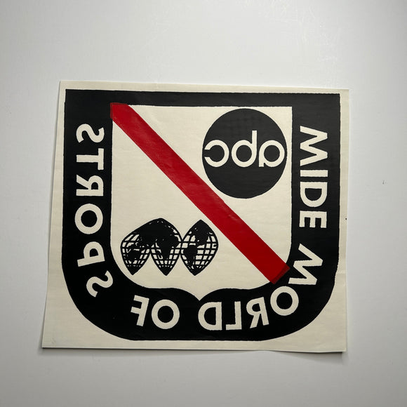 Original Wide World of Sports Decal