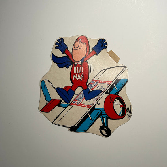 Original Bud Man Budweiser Plane Decal