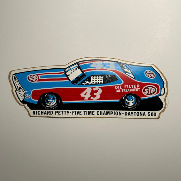 Original Richard Petty 5 Time Champion Daytona 500 STP Decal