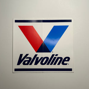 Original Valvoline Decal Rectangle