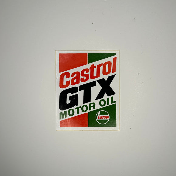 Original Castrol GTX Motor Oil Decal