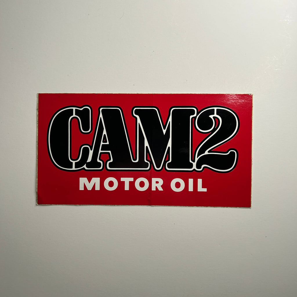 Original CAM2 Motor Oil Decal Square Corners