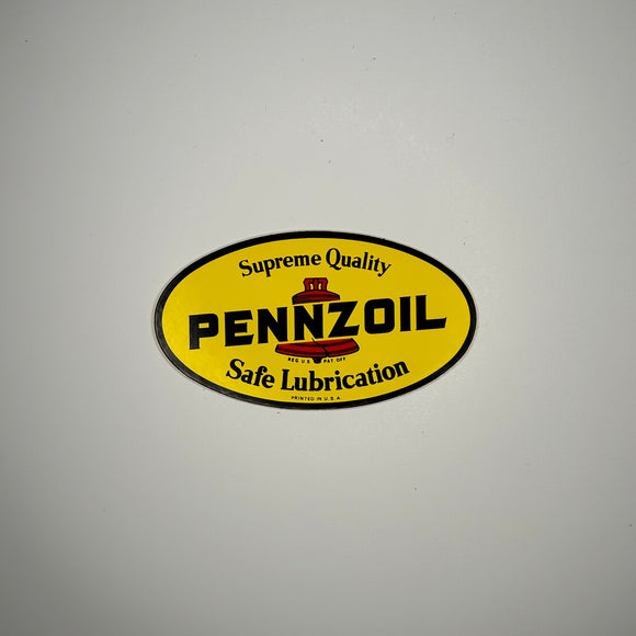 Original Pennzoil Oval Decal