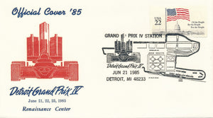 Grand Prix IV Postal Station Cancelation 1985