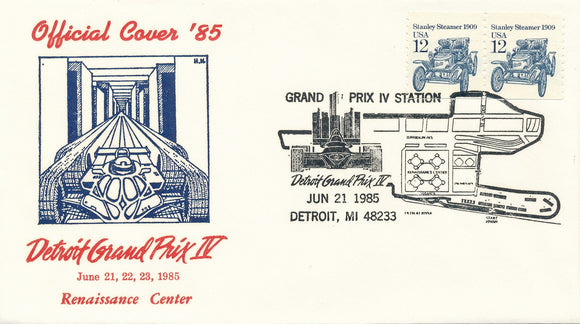 Grand Prix IV Postal Station Cancelation 1985