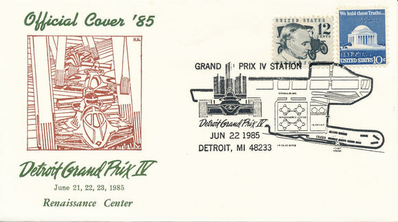 Grand Prix IV Postal Station Cancelation 1985