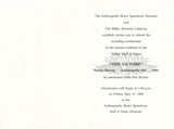 Indy 500 "The Victors" art unveiling invitation 1985