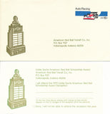 American Red Ball invitation to a reception for nominees of the 1979 Eddie Sachs Scholorchip