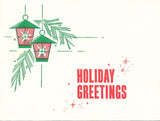 Happy Holidays card from Tony Hulman, owner of the Indy race track with envelope