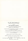 Invitation to the 1974 Indy 500 Chief Mechanics Banquet