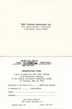 Invitation to the 1974 Indy 500 Chief Mechanics Banquet