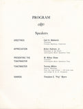 Dinner Program - Speedway Race Award Dinner June 1948, Indianapolis Athletic Club