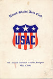 USAC 6th Annual National Awards Banquet, May 1962