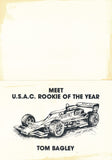 Invitation to meet USAC Rookie of the Year Tom Bagley, Jan 1979