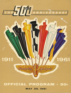 1961 Indianapolis 500 Victory Banquet Program