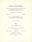 1961 Indianapolis 500 Victory Banquet Program