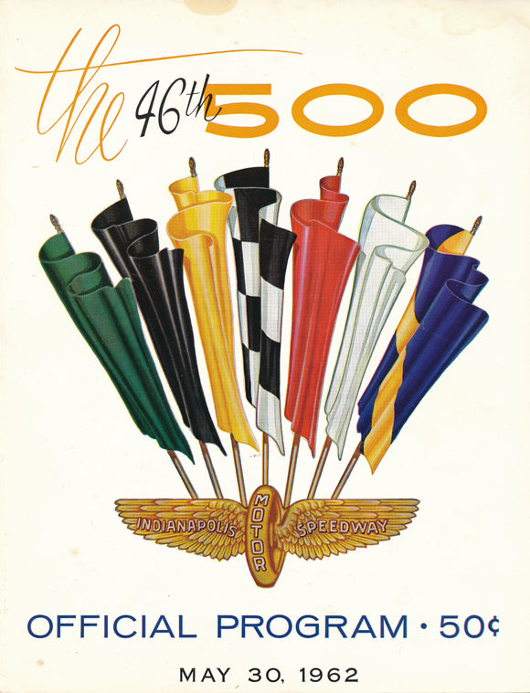 1962 Indianapolis 500 Victory Banquet Program