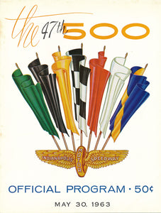 1963 Indianapolis 500 Victory Banquet Program