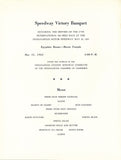 1963 Indianapolis 500 Victory Banquet Program