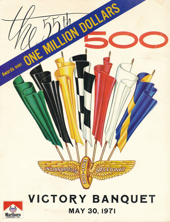 1971 Indianapolis 500 Victory Banquet Program