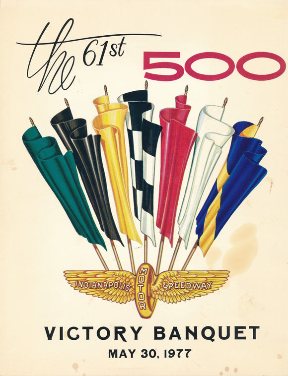 1977 Indianapolis 500 Victory Banquet Program