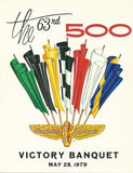 1979 Indianapolis 500 Victory Banquet Program