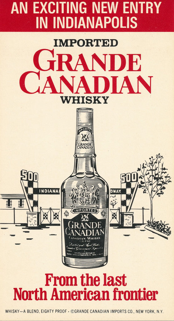 Timing Chart for 2.5 mile track, Grande Canadian Whiskey