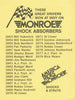 Speed Conversion Chart for 2 1/2 MIle track Indy Monroe circa 1980