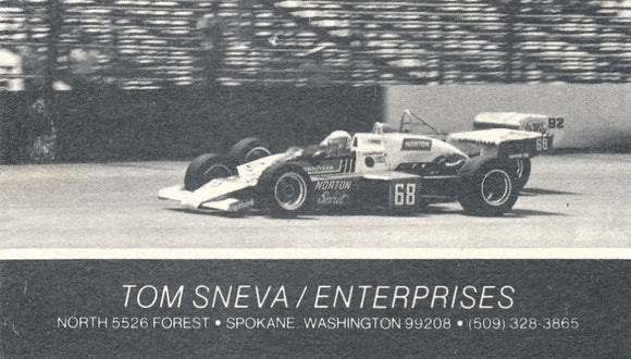 Business Card, Tom Sneva Enterprises, Spokane, Washington, 68