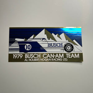 Original 1979 Busch CAN-AM Team Metallic Decal