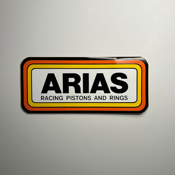 Original Arias Racing Pistons and Rings Decal