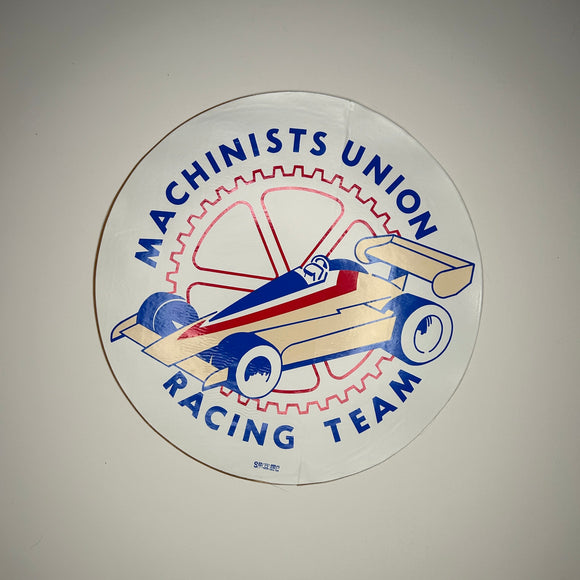 Original Machinists Union Racing Team Decal