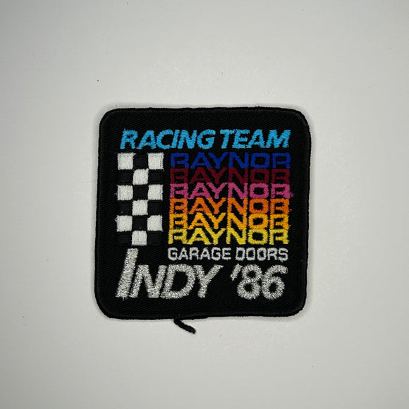 Original Raynor Garage Doors Racing Team Indy 1986 Patch