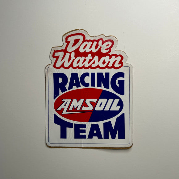 Original Dave Watson Racing Team Amsoil Decal