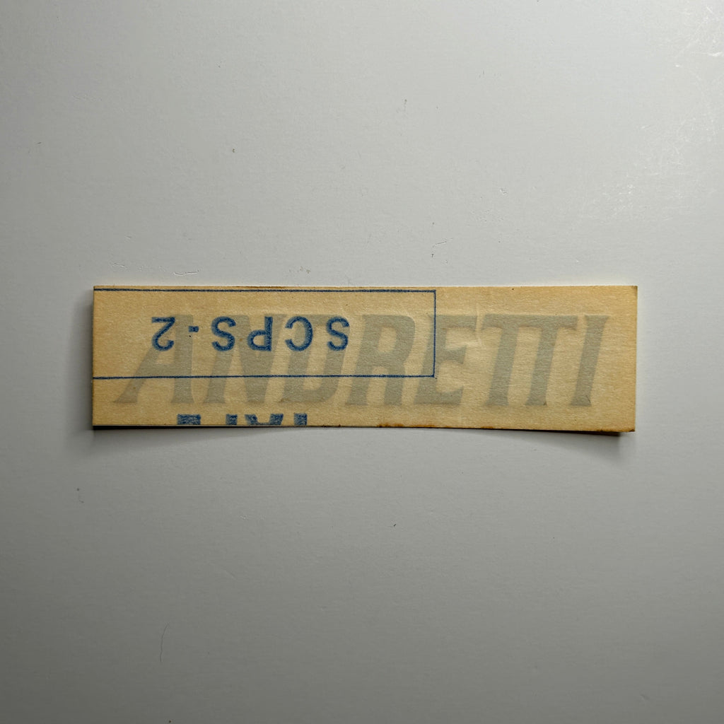 Original Andretti Black Decal4" x 3"
